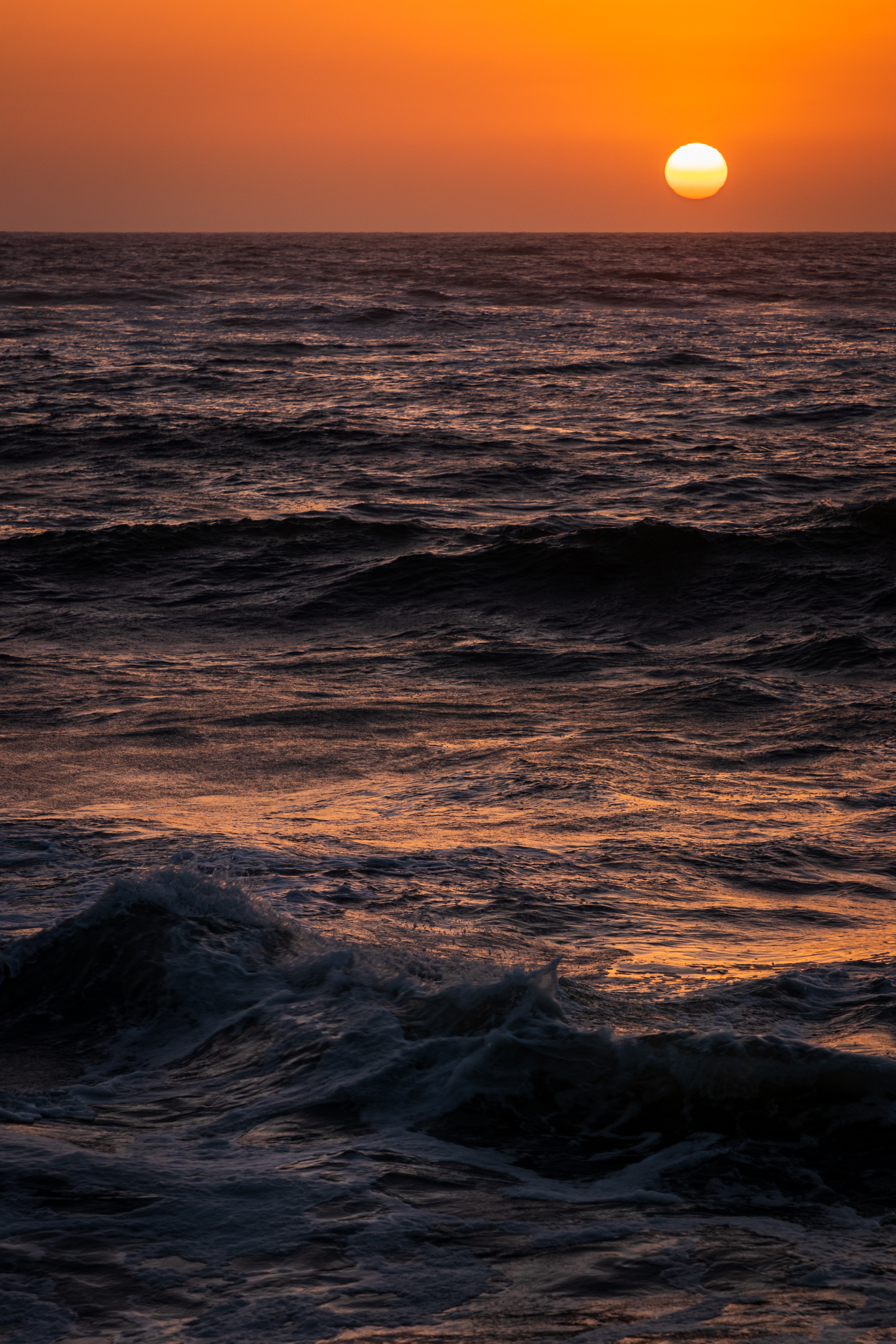 Handy-Wallpaper Sun, Horizont, Sunset, Natur, Sea kostenlos herunterladen.