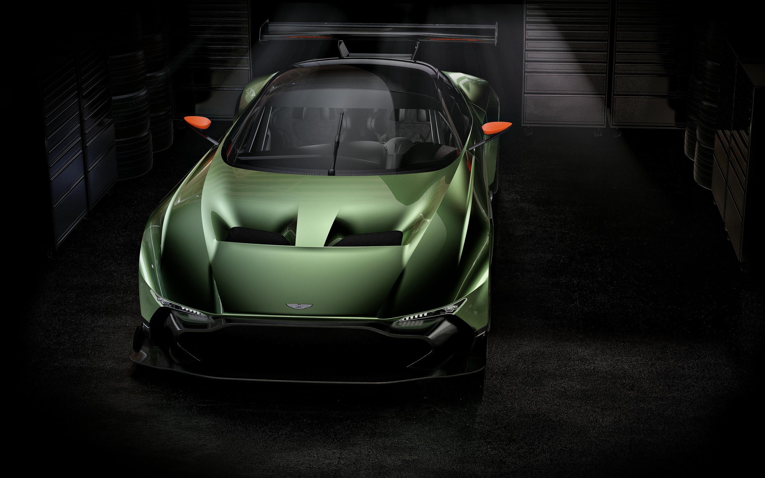 Download mobile wallpaper Aston Martin, Car, Vehicles, Green Car, Aston Martin Vulcan for free.