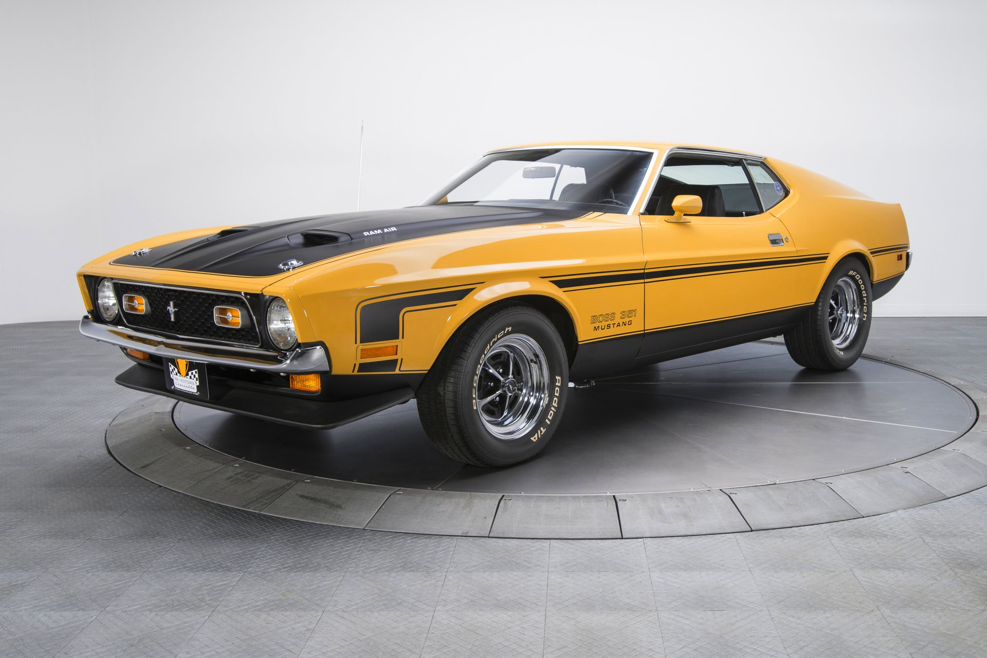 ford mustang boss, vehicles, ford mustang boss 351, car, ford, muscle car, yellow car