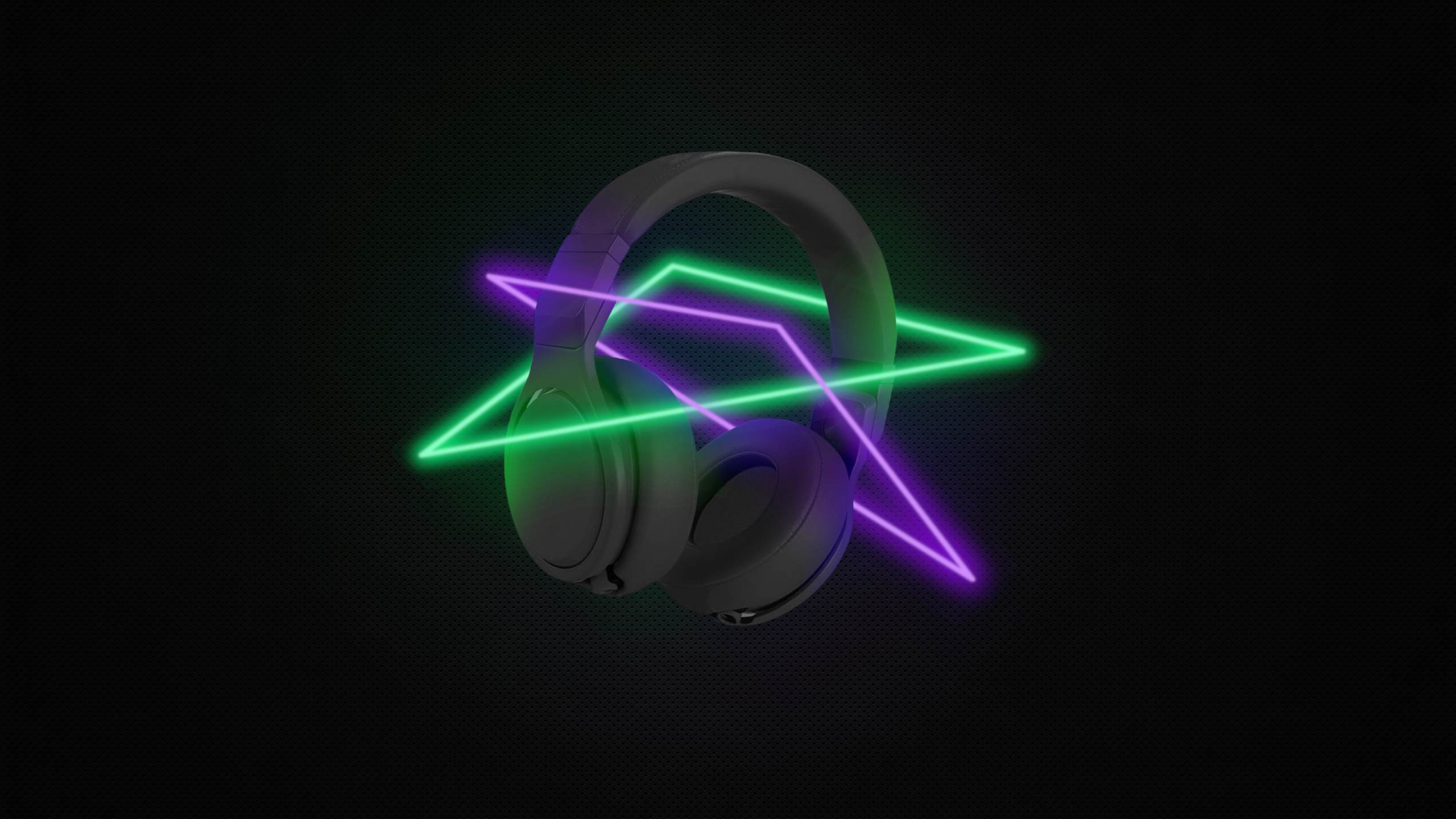 Laden Sie das Musik, Kopfhörer, Neon-Bild kostenlos auf Ihren PC-Desktop herunter