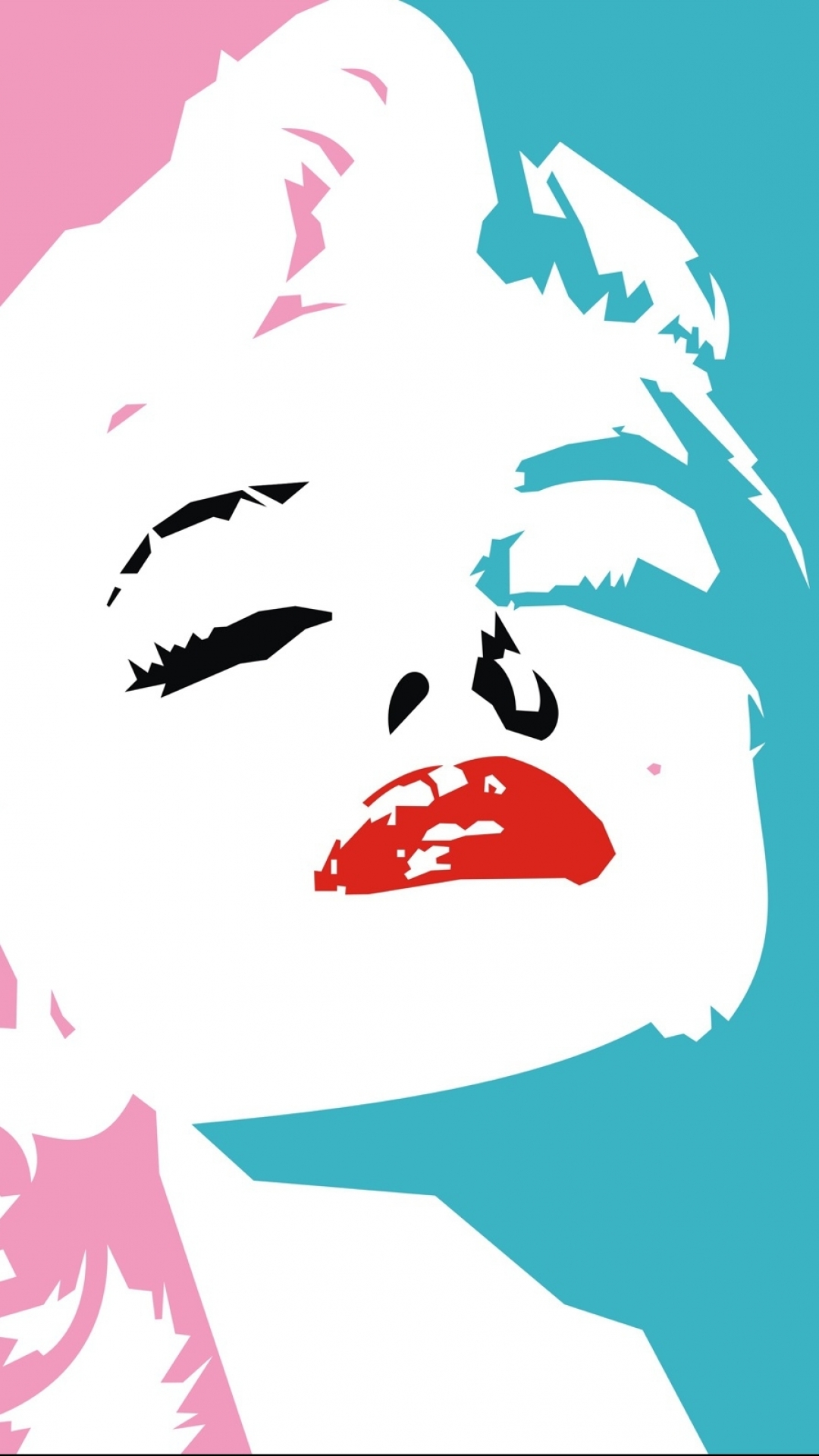 Download mobile wallpaper Pink, Marilyn Monroe, Portrait, Celebrity, Minimalist, Actress for free.