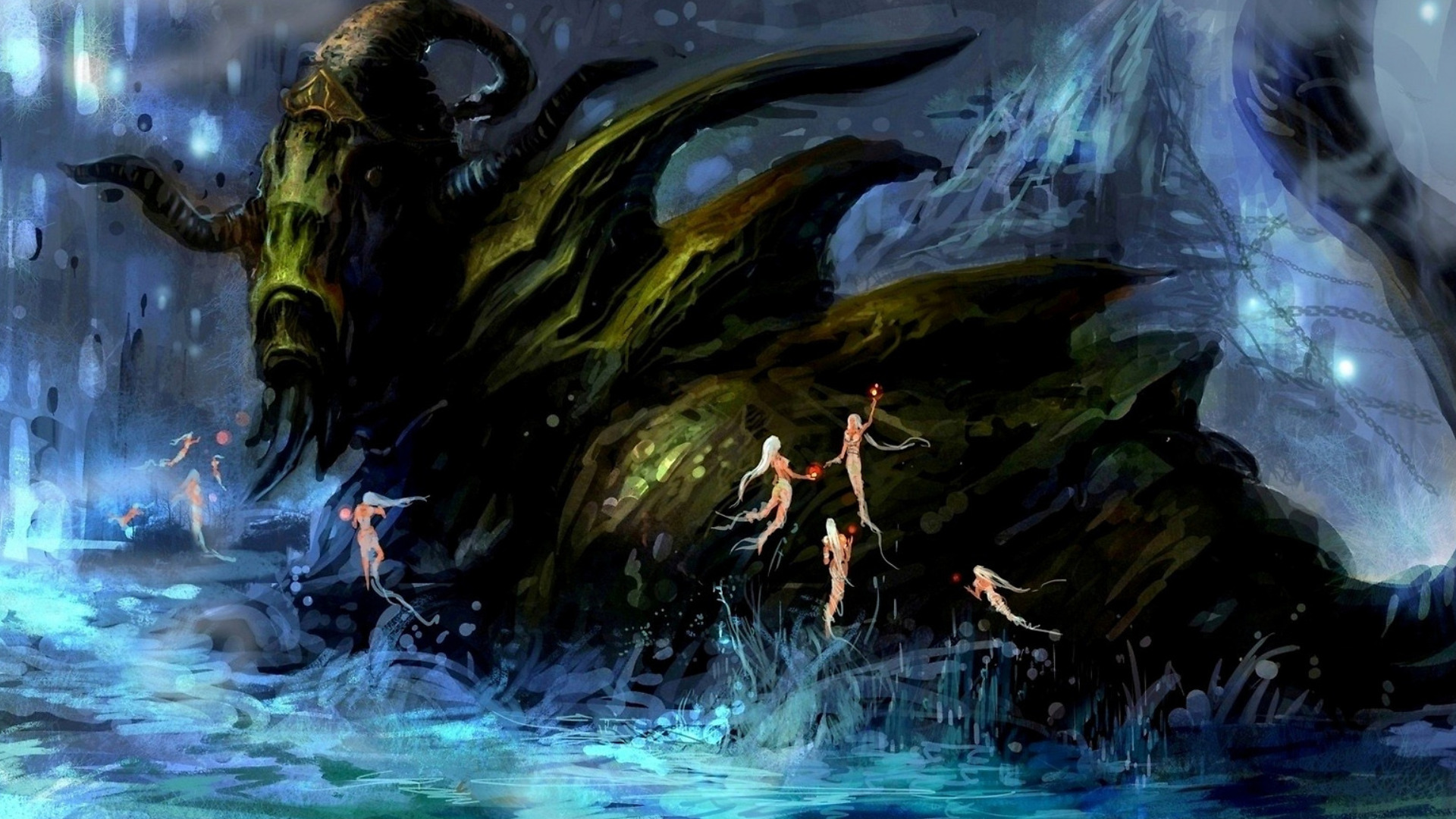 Free download wallpaper Fantasy, Creature on your PC desktop