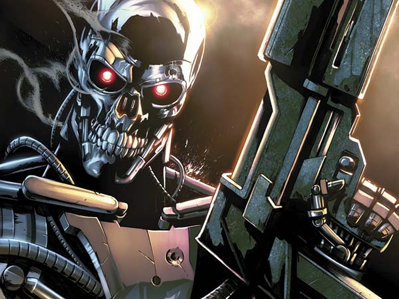 Die besten Terminator Robocop-Hintergründe für den Telefonbildschirm