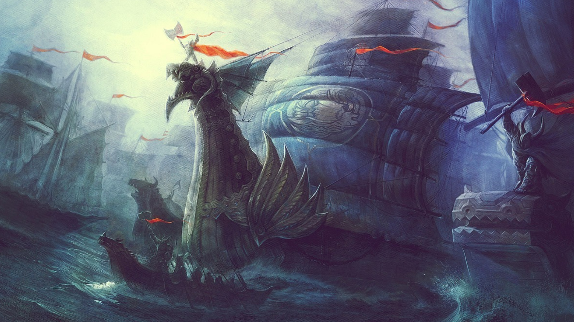 Free download wallpaper Fantasy, Ship on your PC desktop