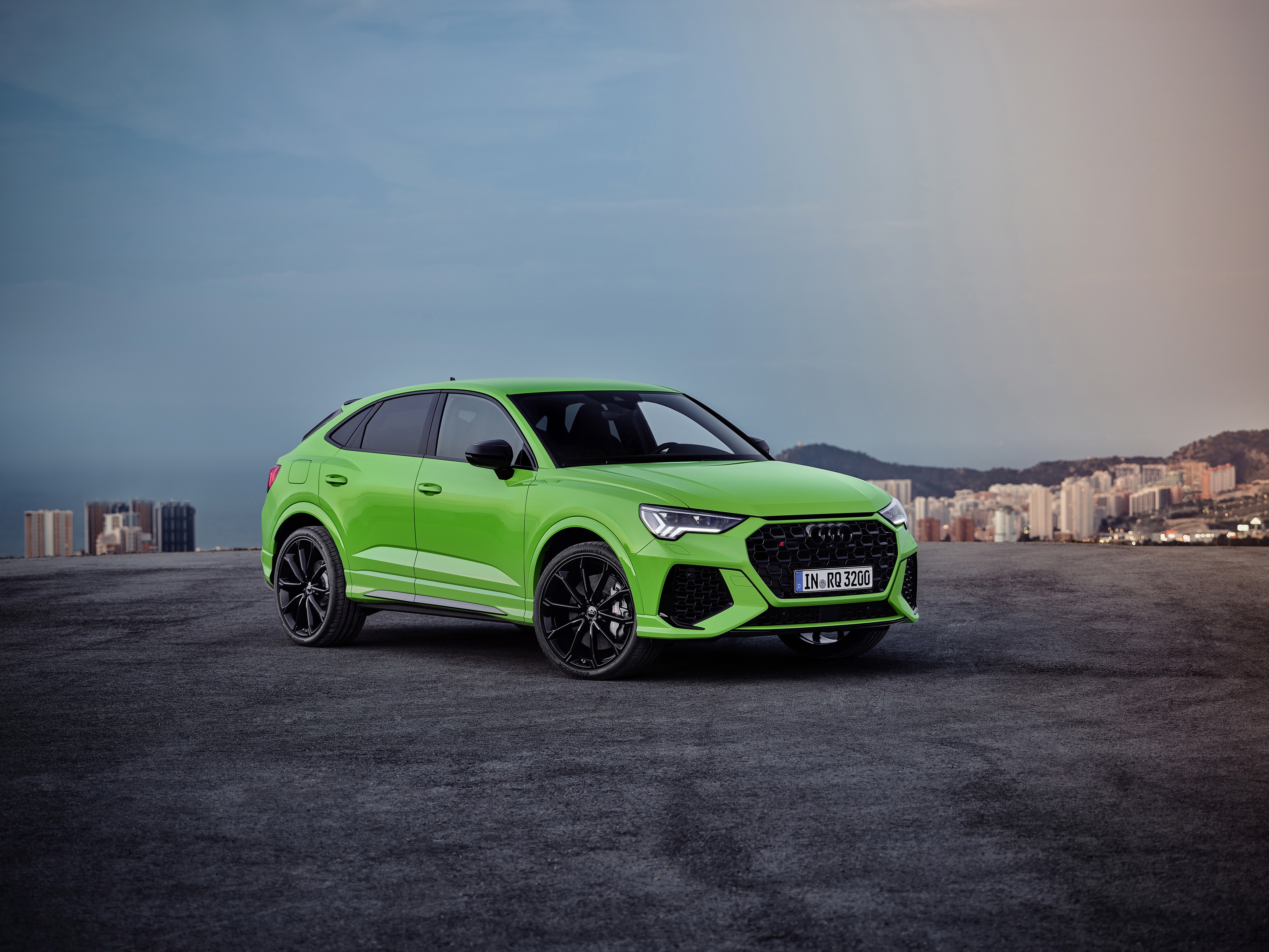 Download mobile wallpaper Audi, Car, Suv, Vehicles, Green Car, Audi Q3 for free.