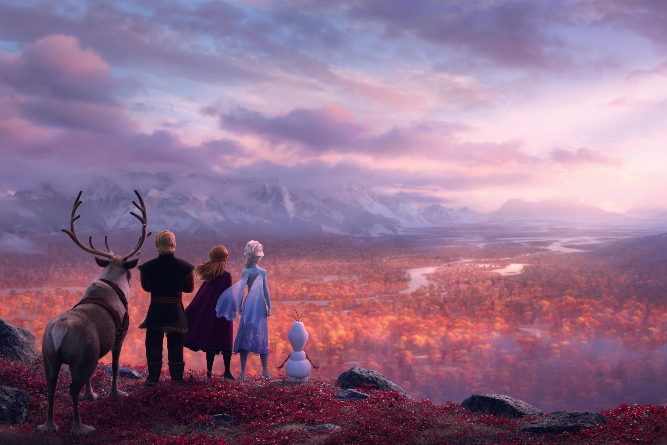 Free download wallpaper Movie, Anna (Frozen), Elsa (Frozen), Kristoff (Frozen), Olaf (Frozen), Sven (Frozen), Frozen 2 on your PC desktop