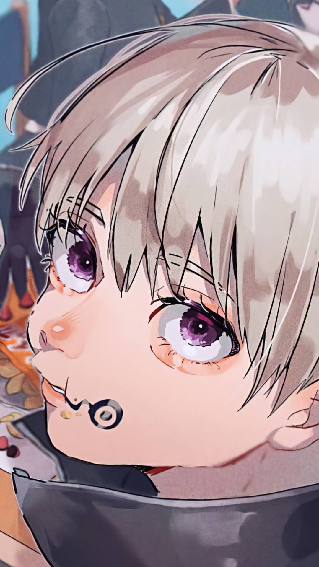 Download mobile wallpaper Anime, Purple Eyes, White Hair, Jujutsu Kaisen, Toge Inumaki for free.