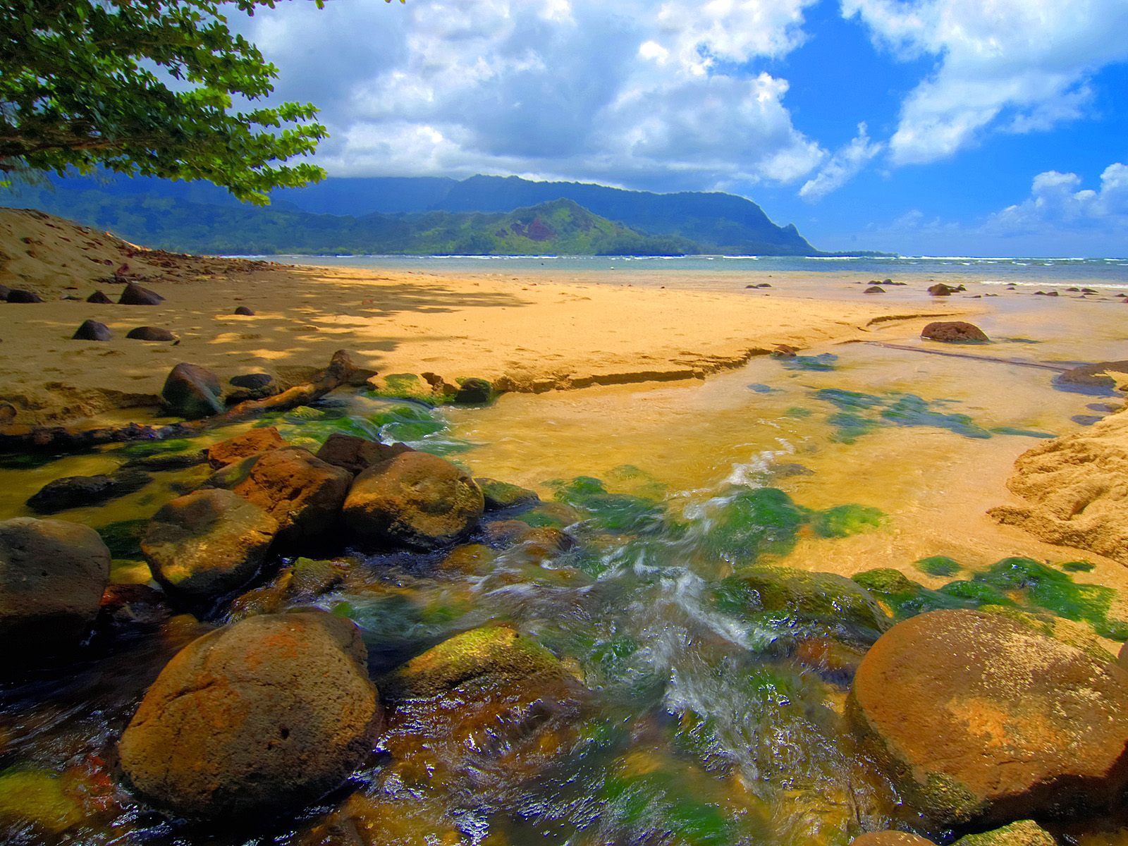 sea, nature, stones, sand, hawaii, day