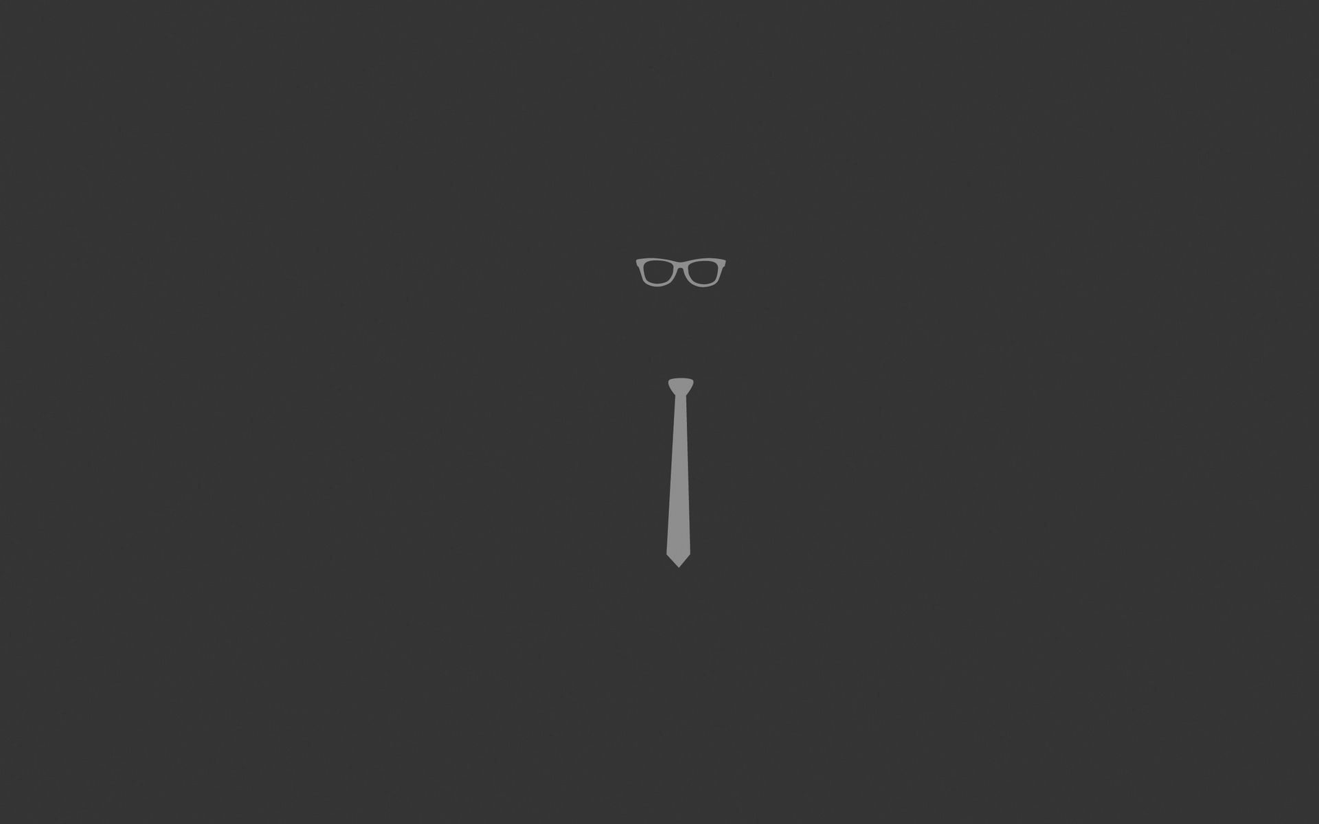 57097 descargar fondo de pantalla minimalismo, imagen, dibujo, gafas, corbata, atar: protectores de pantalla e imágenes gratis