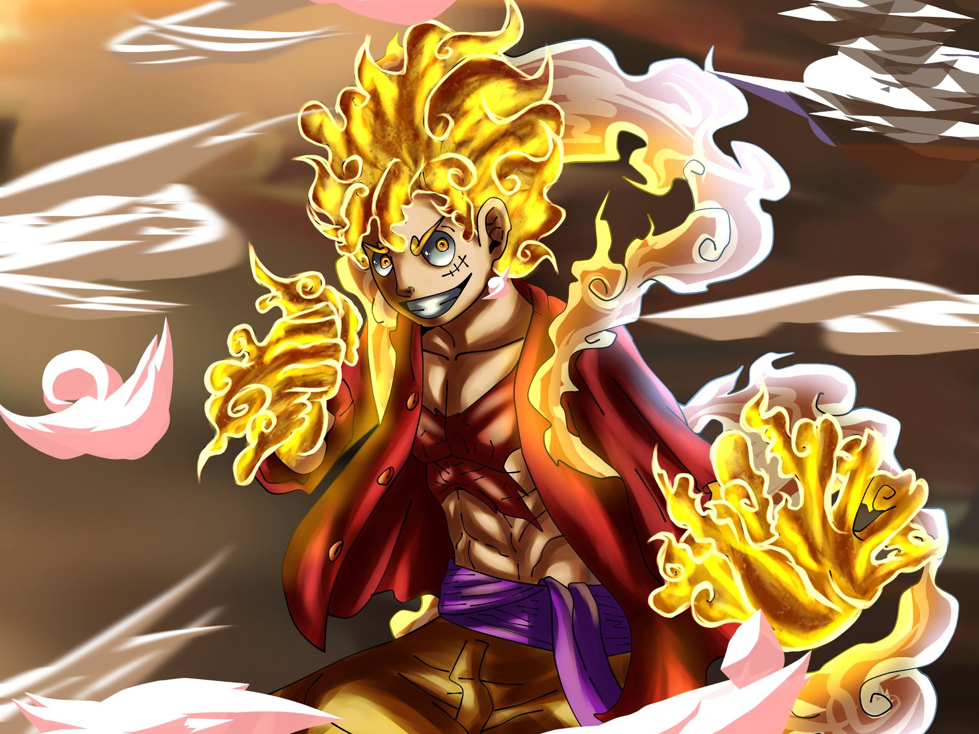 Free download wallpaper Anime, One Piece, Monkey D Luffy, Gear 5 (One Piece) on your PC desktop