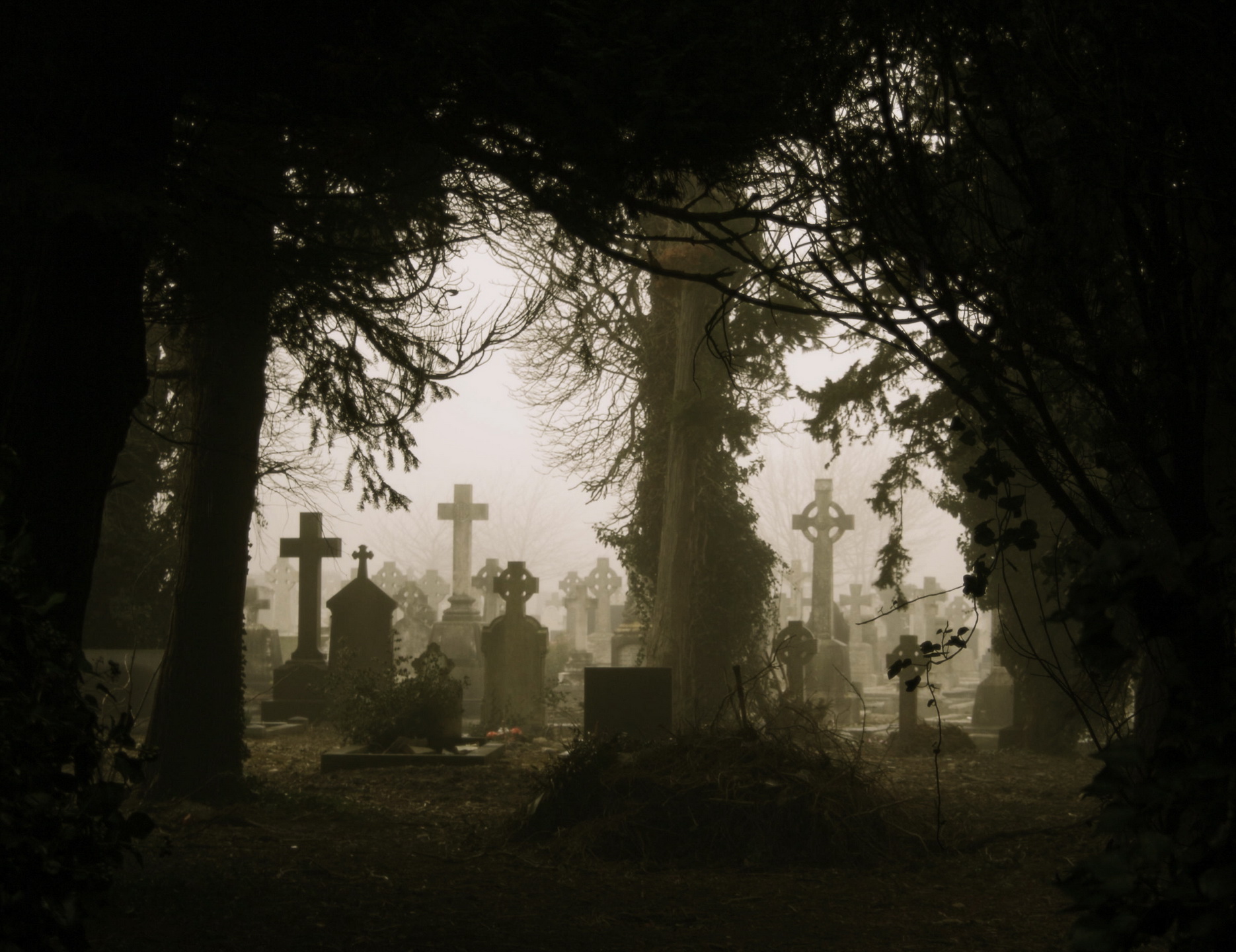 Descarga gratuita de fondo de pantalla para móvil de Oscuro, Cementerio.