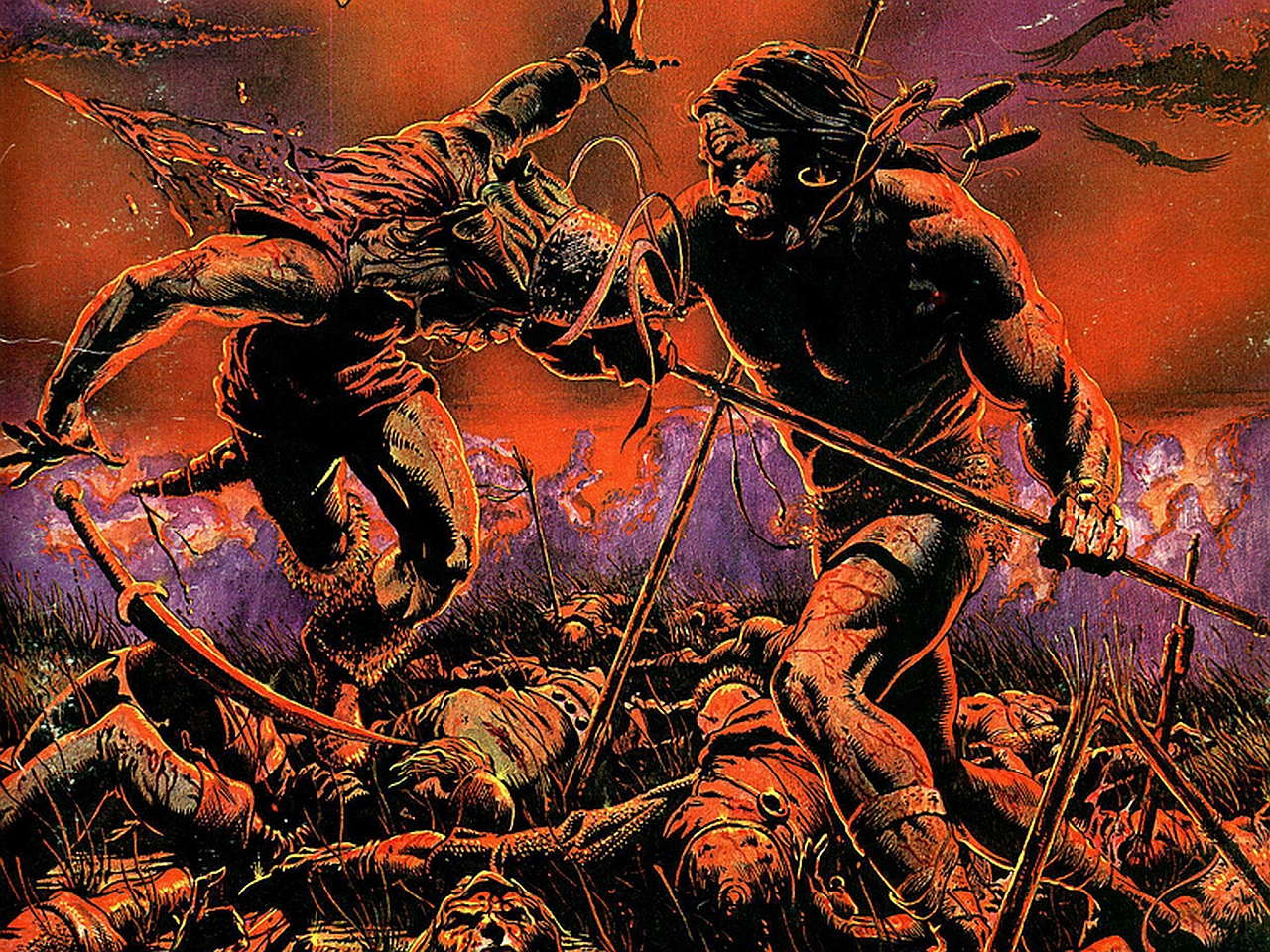 Baixar papel de parede para celular de Conan, História Em Quadrinhos, Conan E Os Bárbaros gratuito.