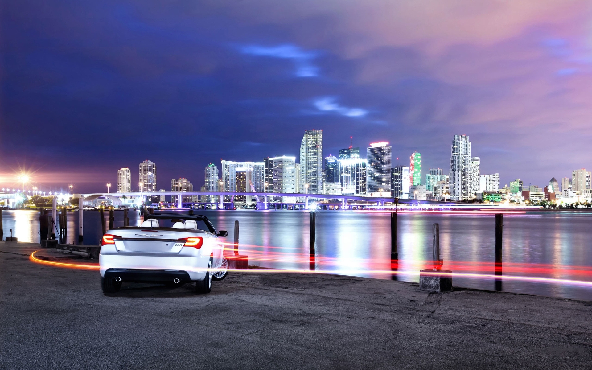 Free download wallpaper Transport, Landscape, Cities, Auto, Night on your PC desktop