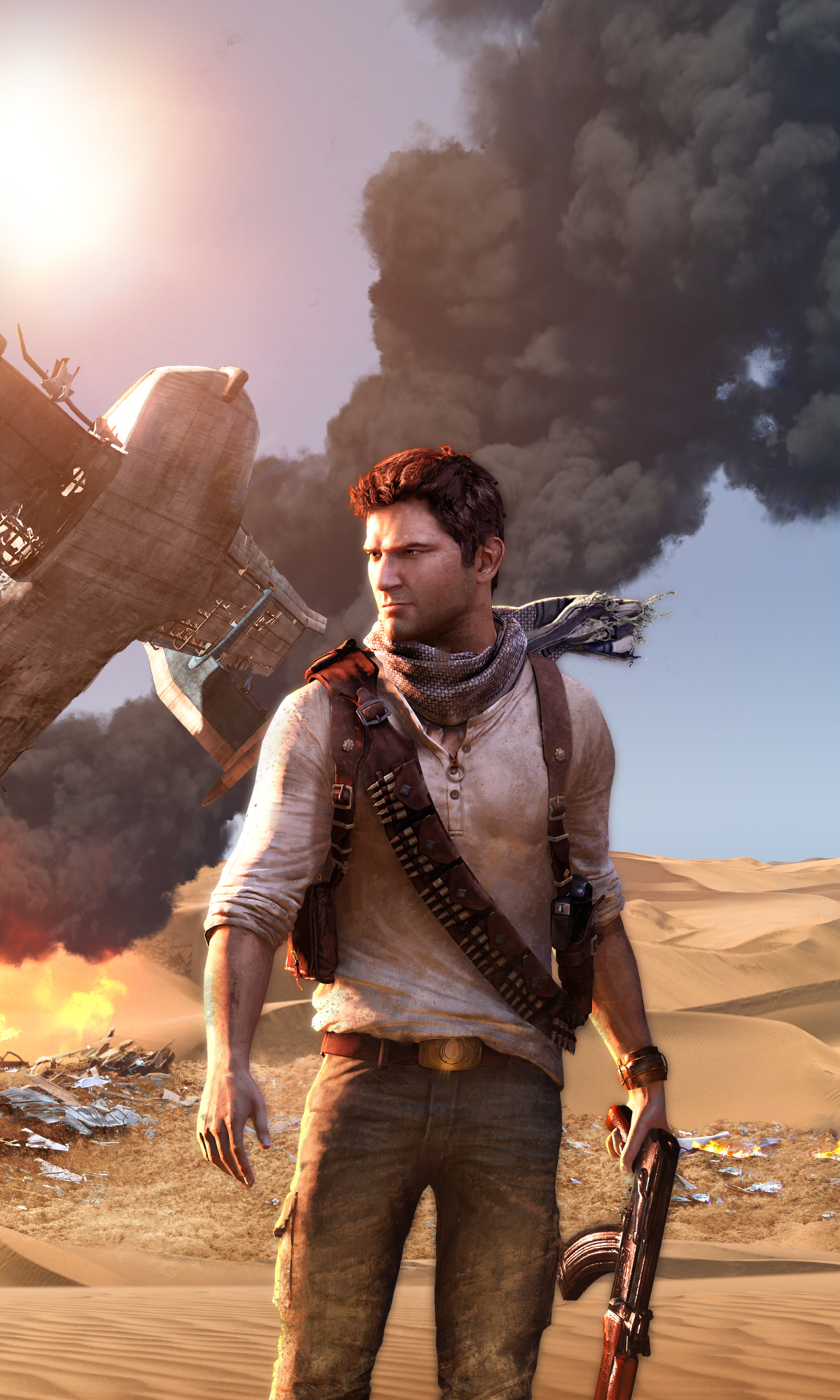 video game, uncharted 3: drake's deception, nathan drake, uncharted Phone Background
