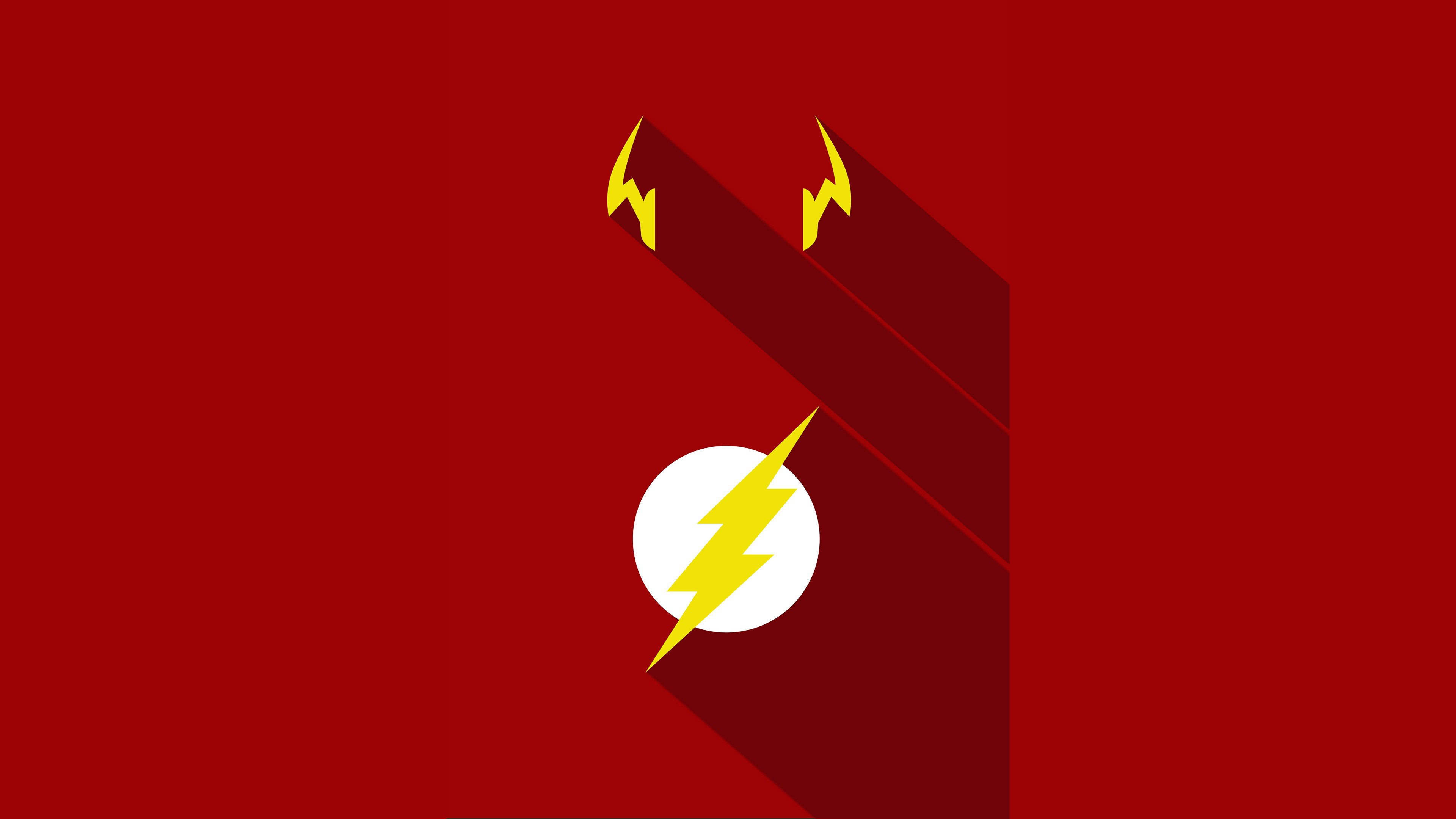 Laden Sie das Blitz, Logo, Minimalistisch, Comics, Dc Comics-Bild kostenlos auf Ihren PC-Desktop herunter