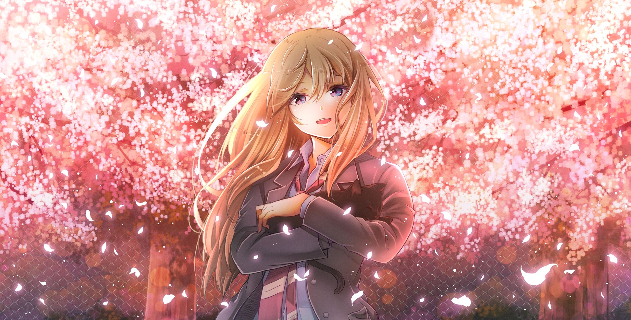 Handy-Wallpaper Animes, Kaori Miyazono, Shigatsu Wa Kimi No Uso Sekunden In Moll kostenlos herunterladen.