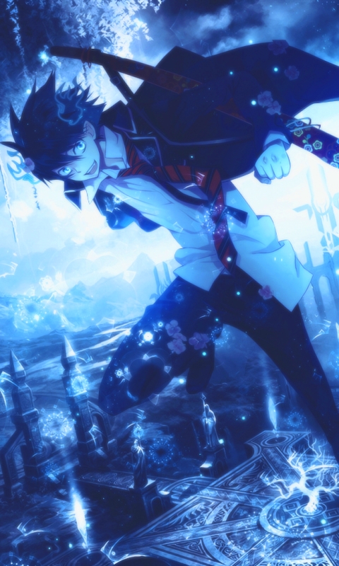 Handy-Wallpaper Animes, Blue Exorcist kostenlos herunterladen.