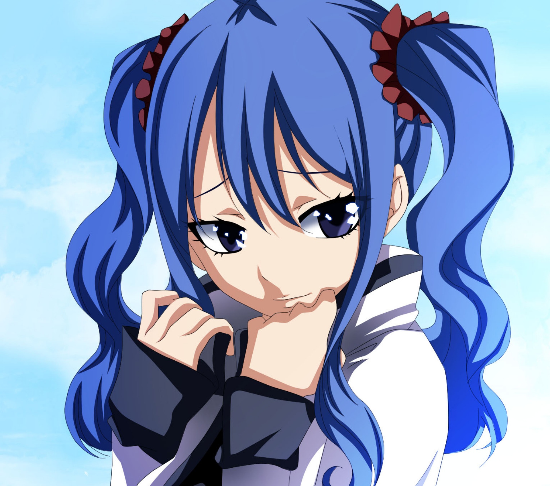 Download mobile wallpaper Anime, Blue Hair, Twintails, Fairy Tail, Juvia Lockser for free.