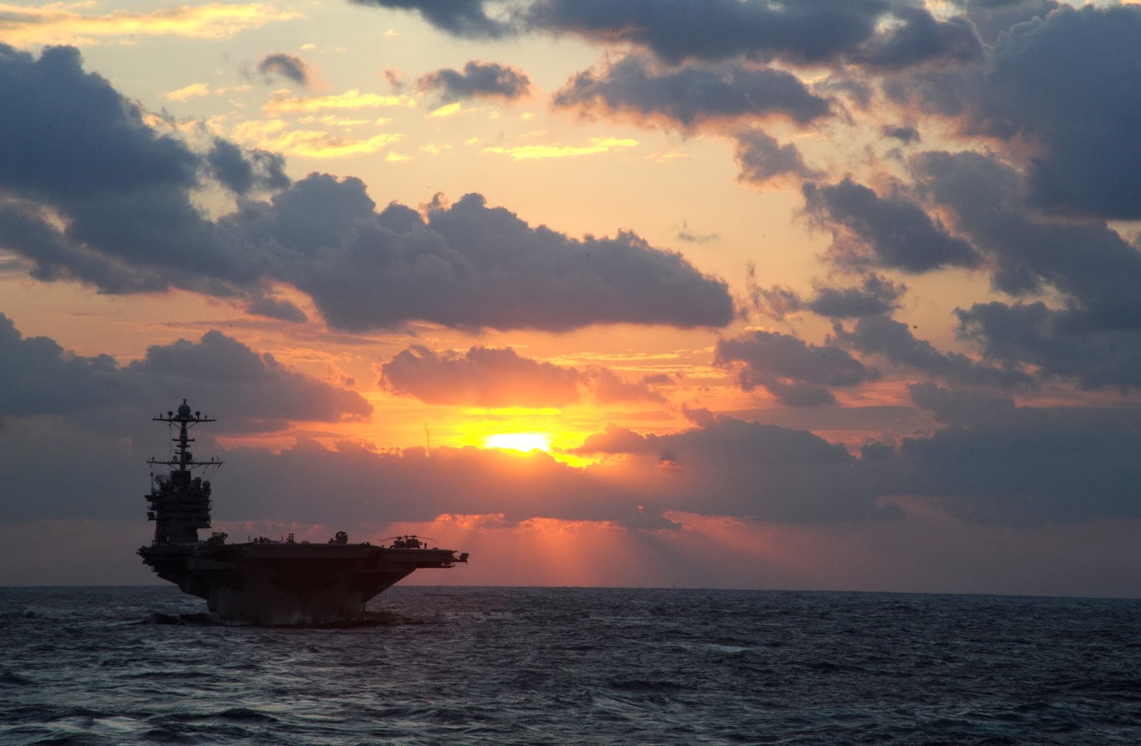 aircraft carrier, navy, military, uss george washington (cvn 73), ship, sunrise, warship, warships