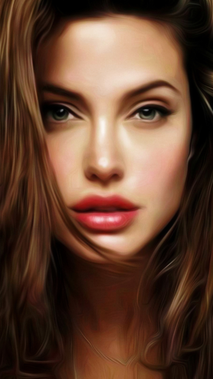 Descarga gratuita de fondo de pantalla para móvil de Angelina Jolie, Retrato, Celebridades.