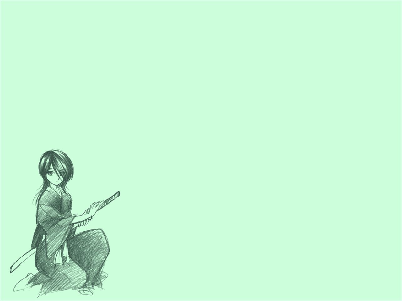 Handy-Wallpaper Bleach, Rukia Kuchiki, Animes kostenlos herunterladen.