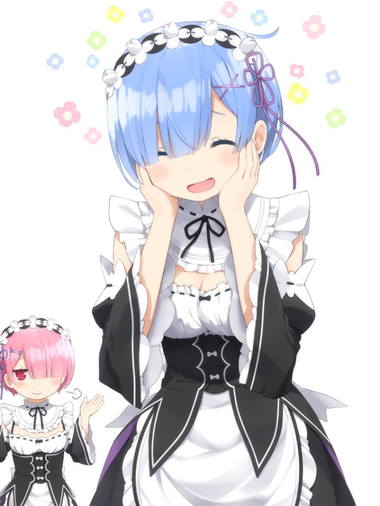 Handy-Wallpaper Animes, Re:zero Das Leben In Einer Anderen Welt Beginnen, Widder (Re:zero), Rem (Re: Null) kostenlos herunterladen.