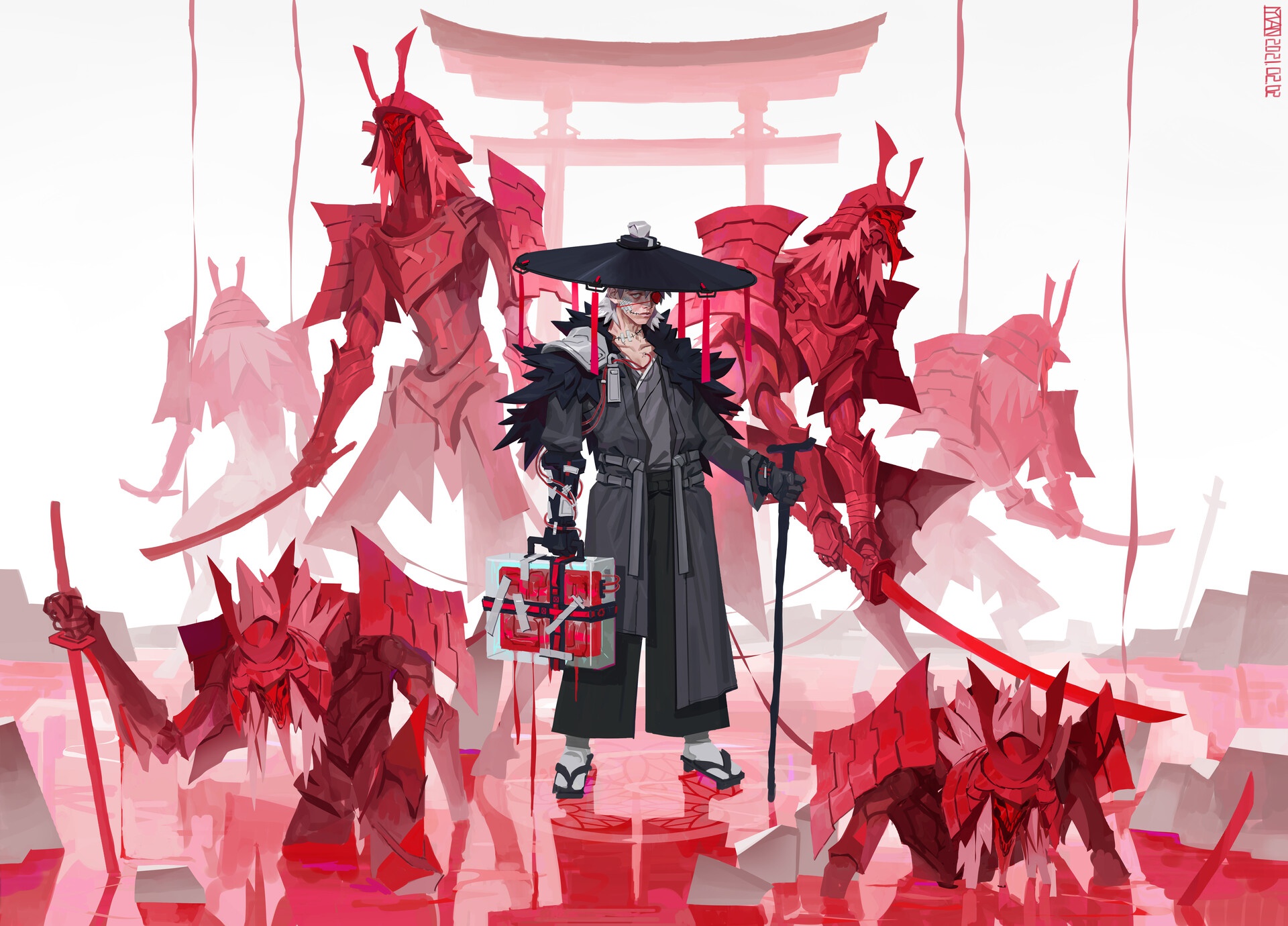 Laden Sie das Fantasie, Samurai-Bild kostenlos auf Ihren PC-Desktop herunter