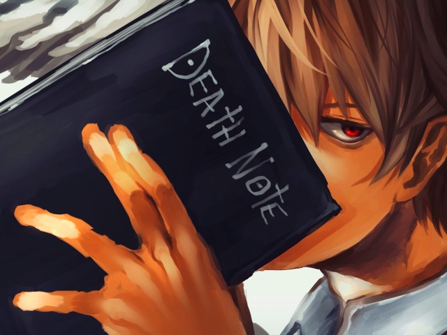 Descarga gratuita de fondo de pantalla para móvil de Death Note, Libro, Animado, Pelo Castaño, Yagami Light.