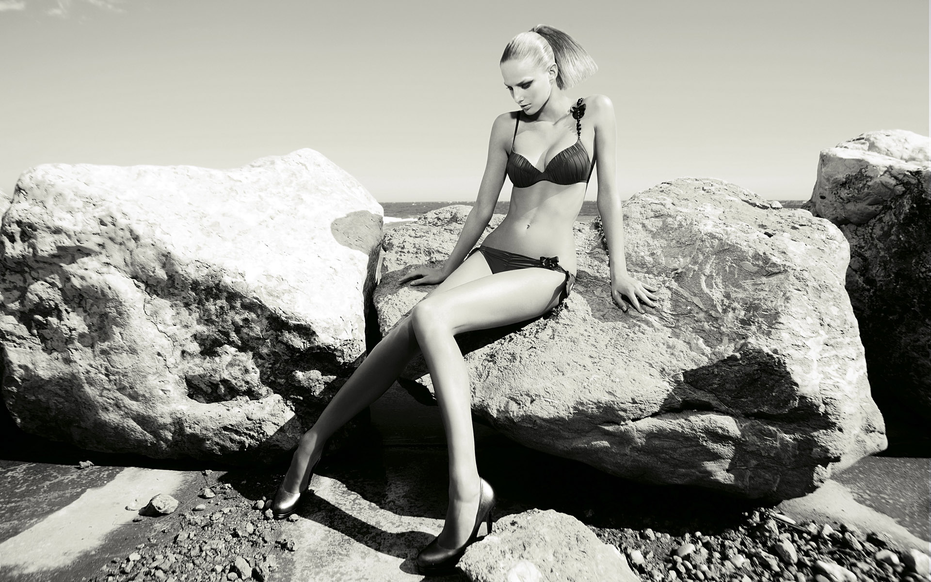 bikini, women, michaela kocianova, beach, model