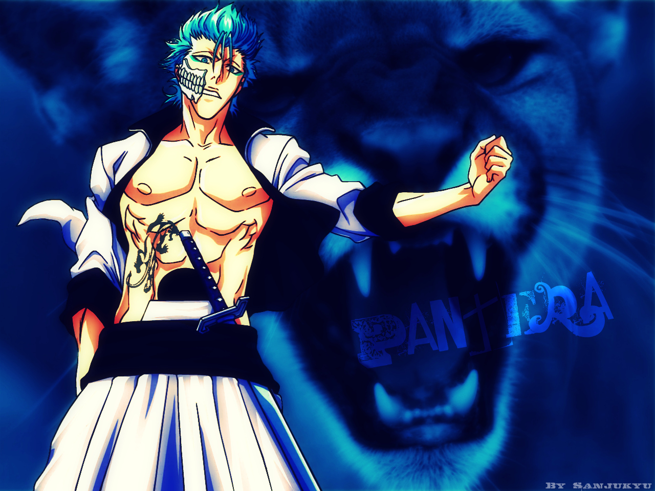 Download mobile wallpaper Anime, Bleach, Grimmjow Jaegerjaquez for free.