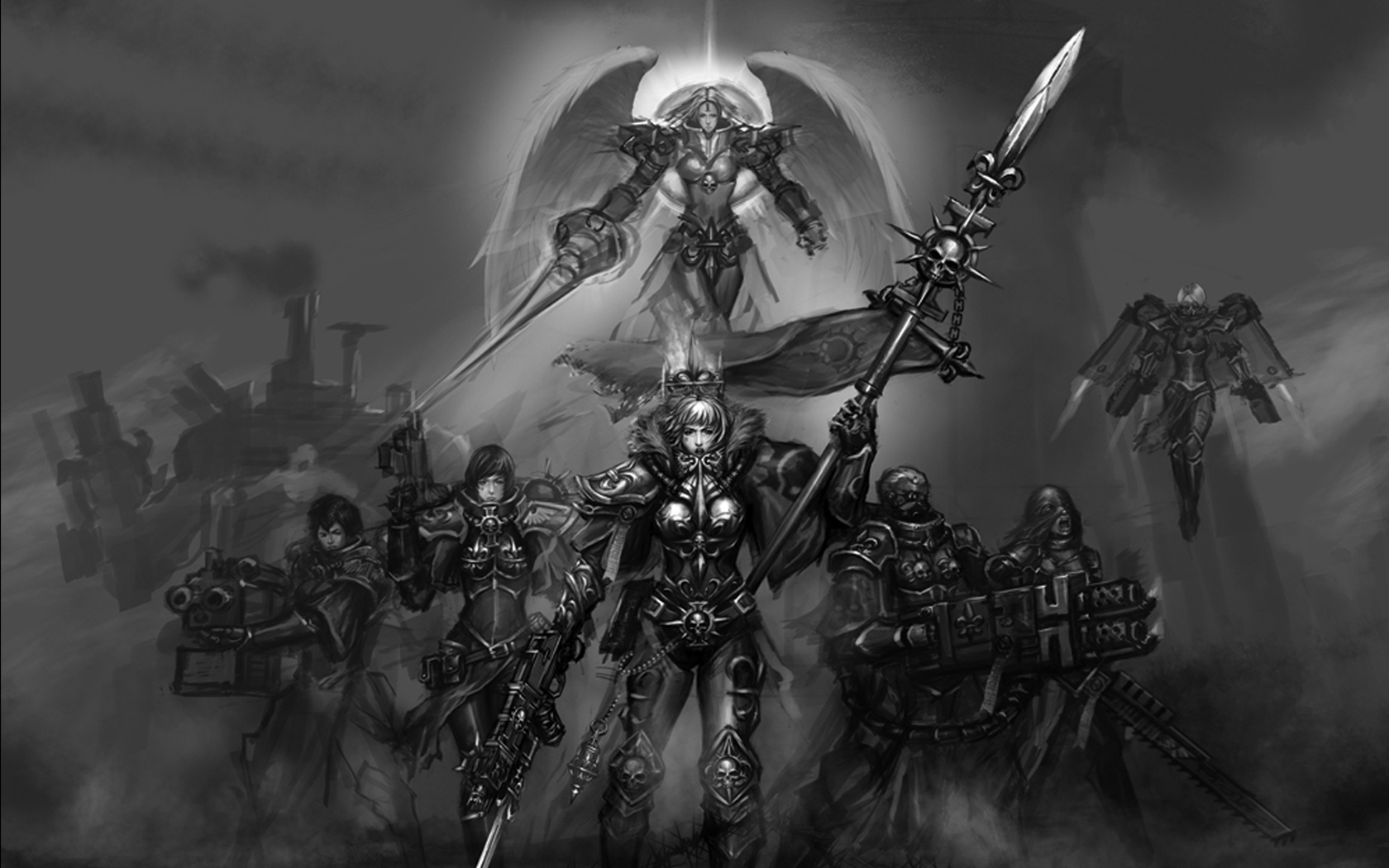 video game, warhammer, adepta sororitas, fantasy, sci fi, sisters of battle, warrior