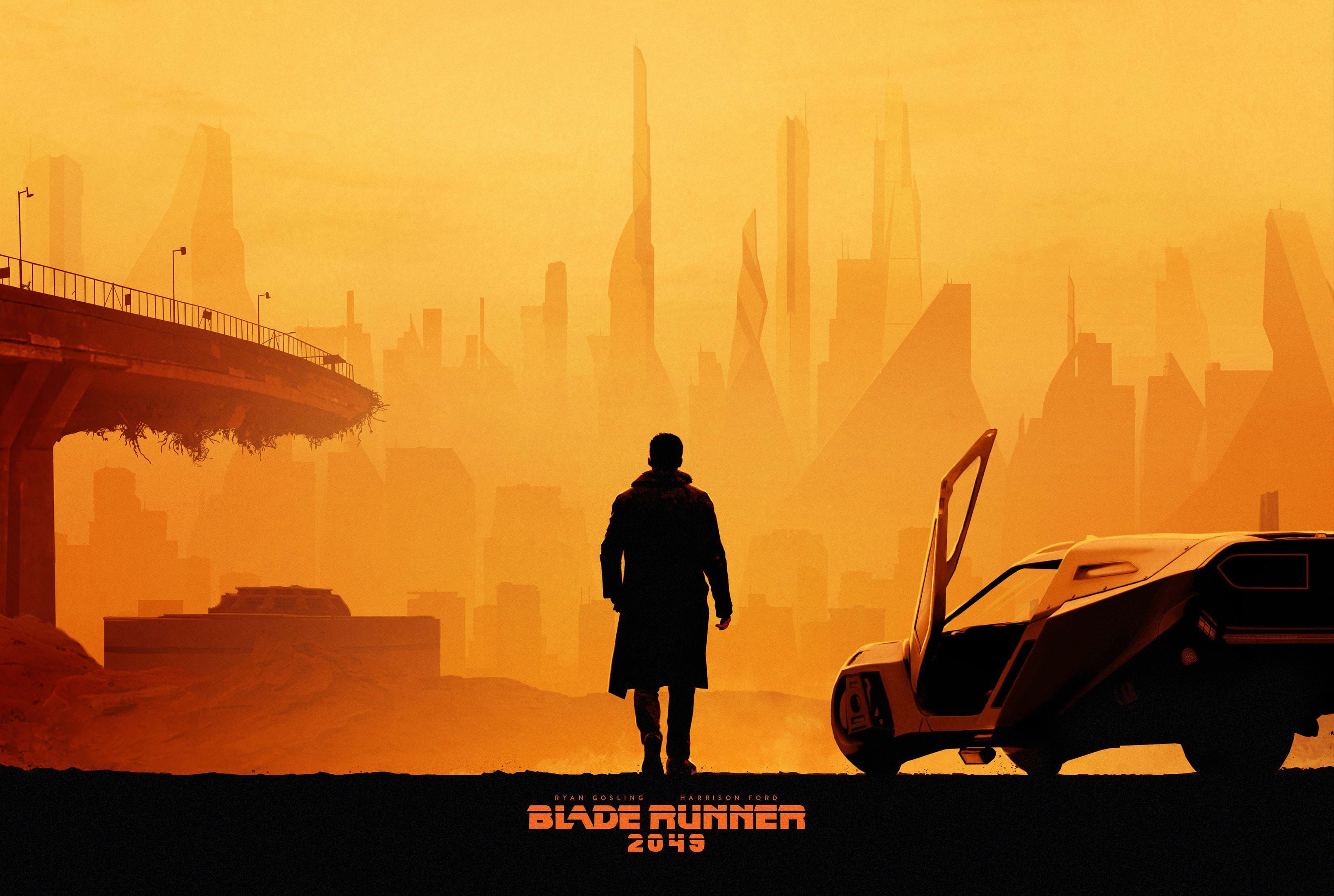 blade runner 2049, movie, car, city, rick deckard