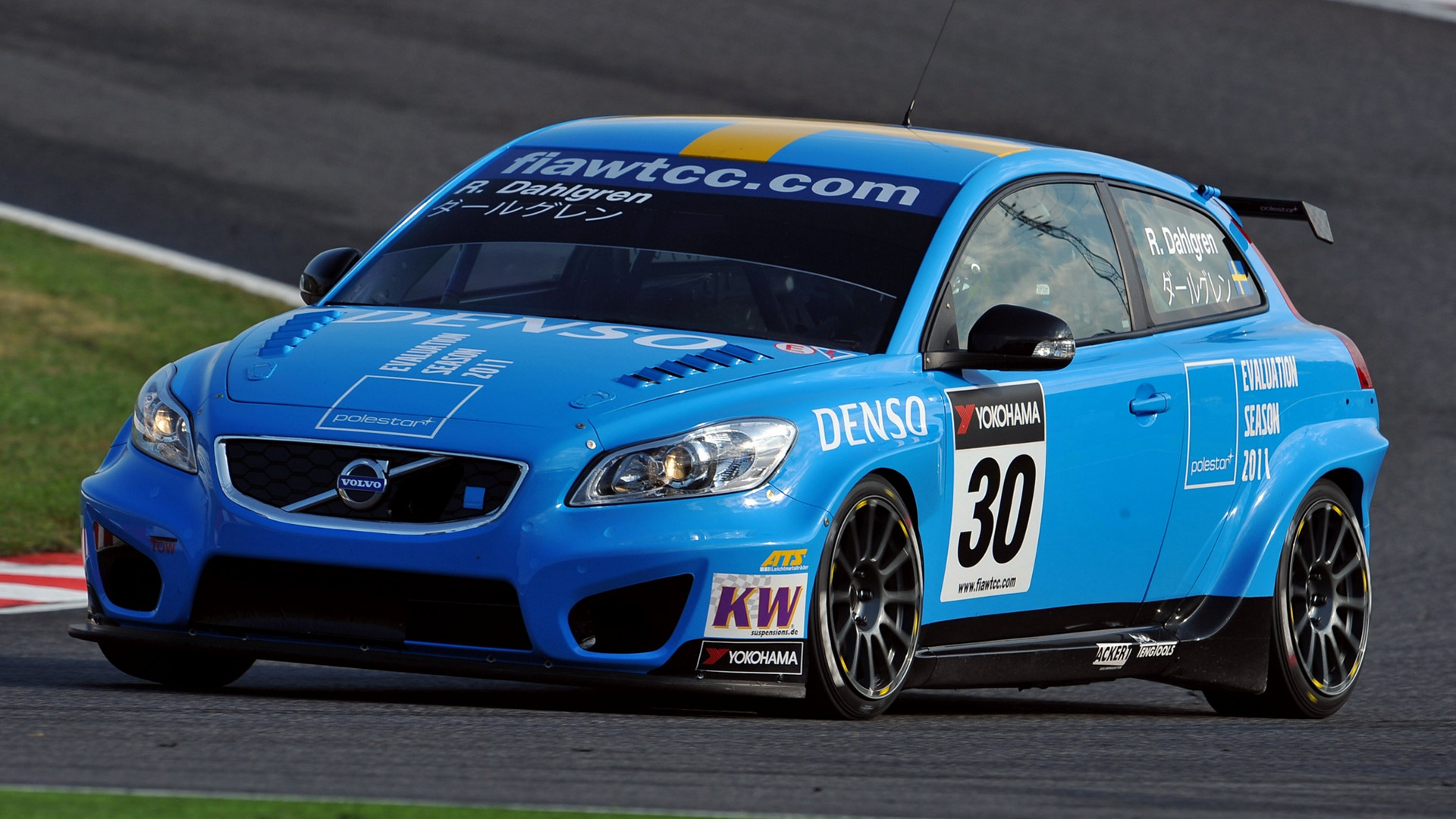 Download mobile wallpaper Volvo, Race Car, Racing, Vehicles, Wtcc, Volvo C30 for free.