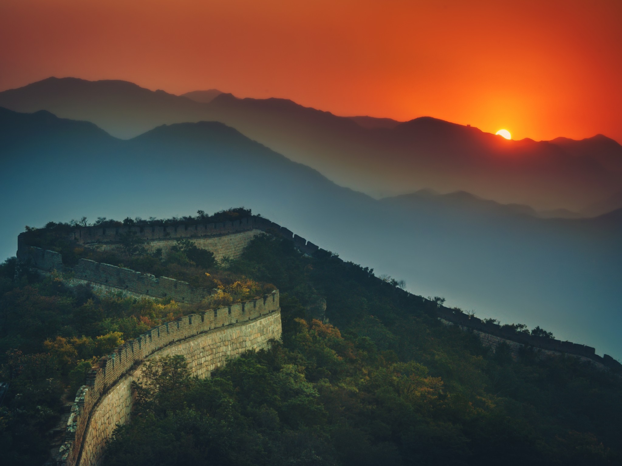 Скачать картинку Великая Китайская Стена, Сделано Человеком в телефон бесплатно.