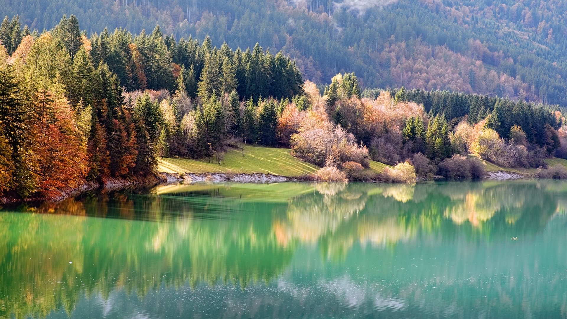 Free download wallpaper Nature, Trees, Landscape, Lakes on your PC desktop