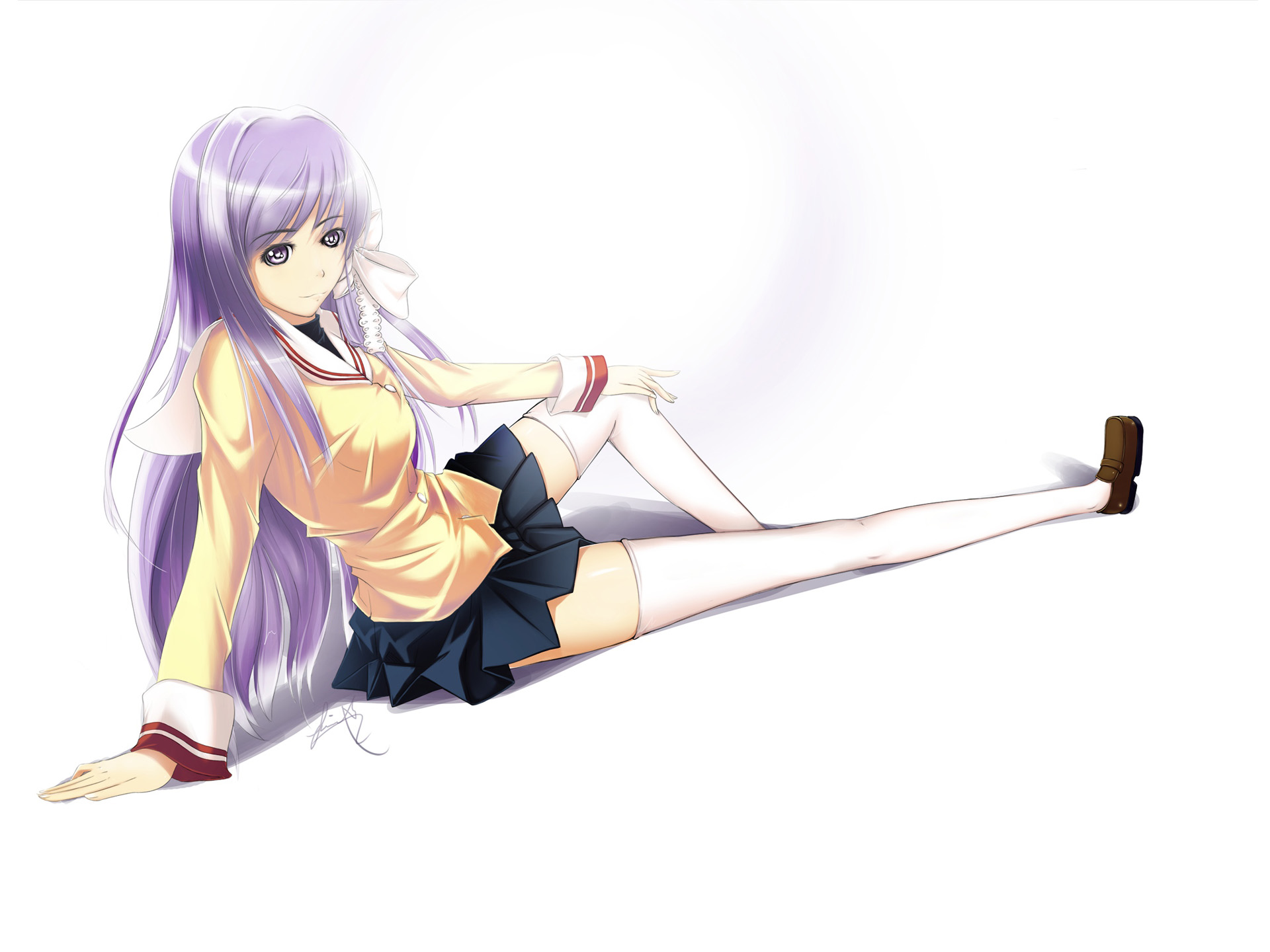 Handy-Wallpaper Animes, Kyou Fujibayashi, Clannad kostenlos herunterladen.