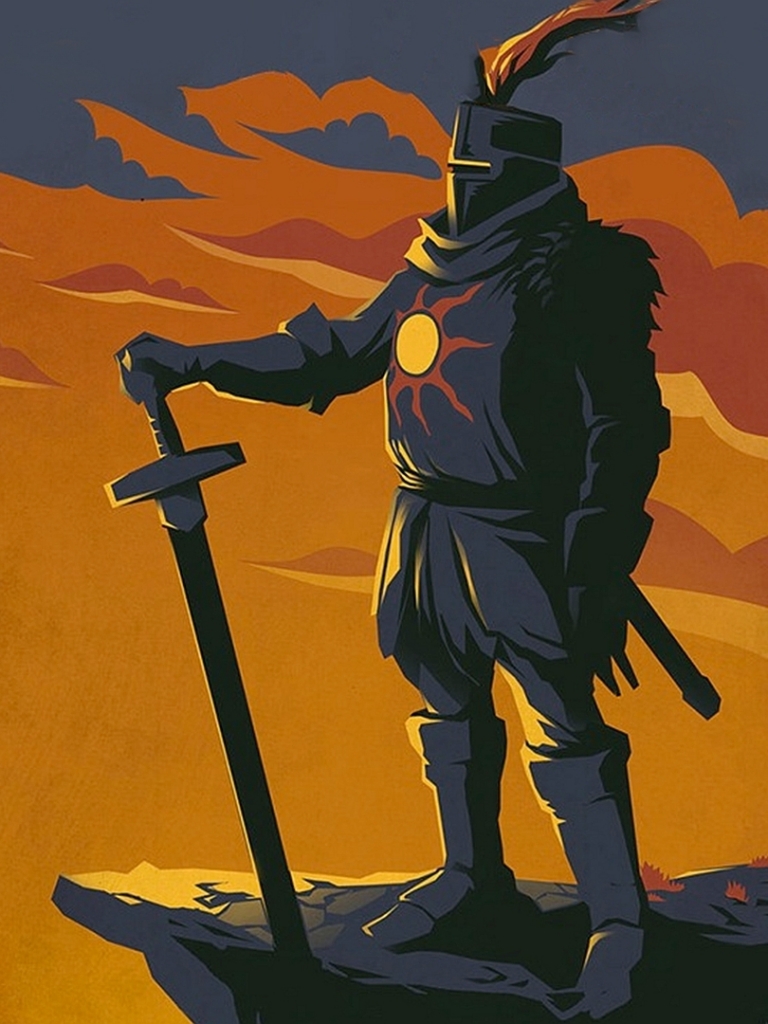 無料モバイル壁紙騎士, テレビゲーム, 暗い魂, 太陽の戦士をダウンロードします。
