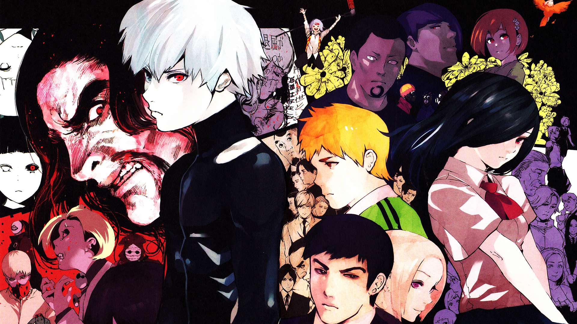 Baixar papel de parede para celular de Anime, Ken Kaneki, Tokyo Ghoul, Touka Kirishima gratuito.