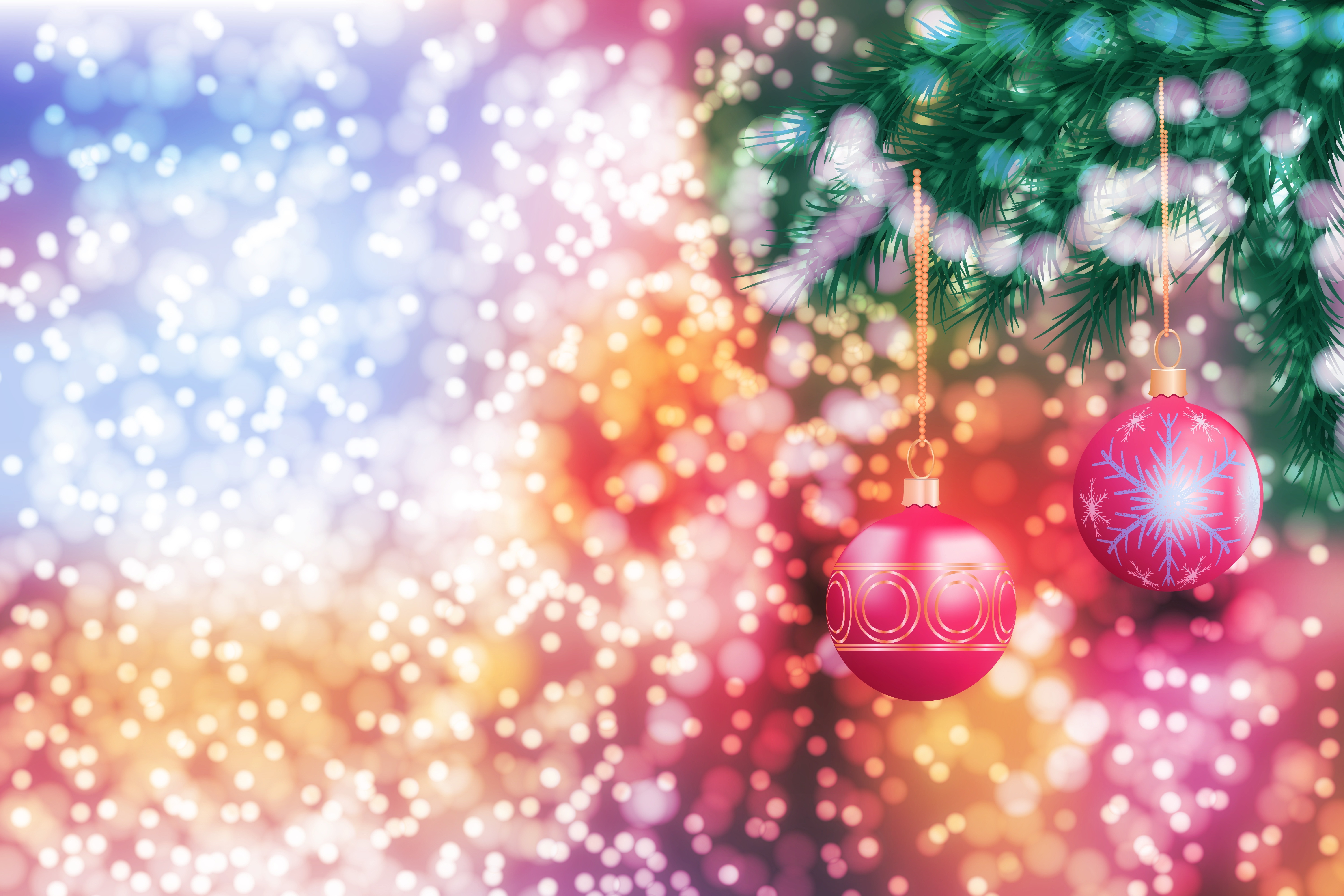 christmas, holidays, new year, branch, christmas decorations, christmas tree toys, balls