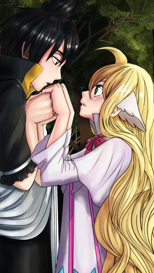 Download mobile wallpaper Anime, Fairy Tail, Mavis Vermilion, Zeref Dragneel for free.