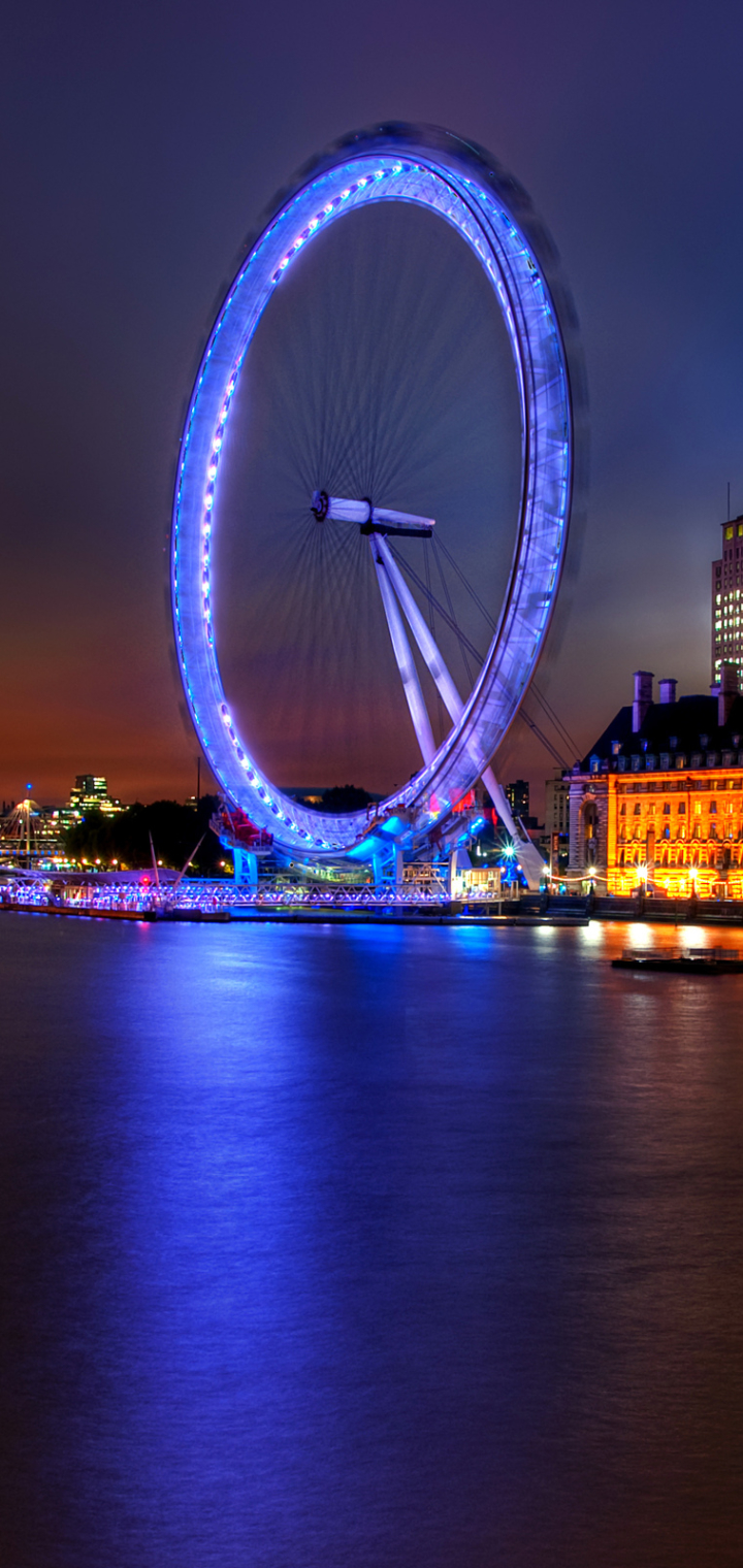 Скачать картинку Города, Лондон, Сделано Человеком, Лондонский Глаз в телефон бесплатно.