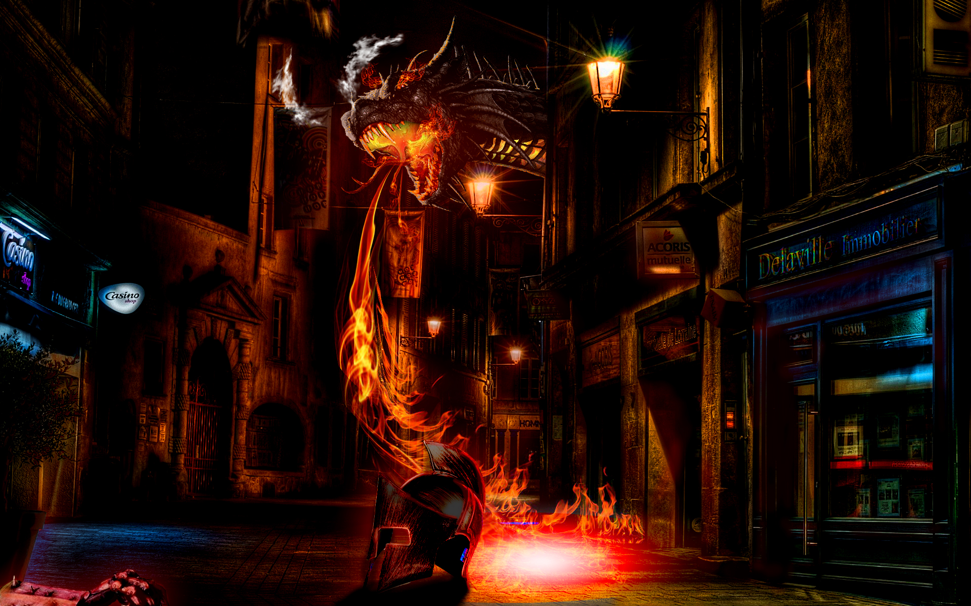 Descarga gratuita de fondo de pantalla para móvil de Fantasía, Dragón.
