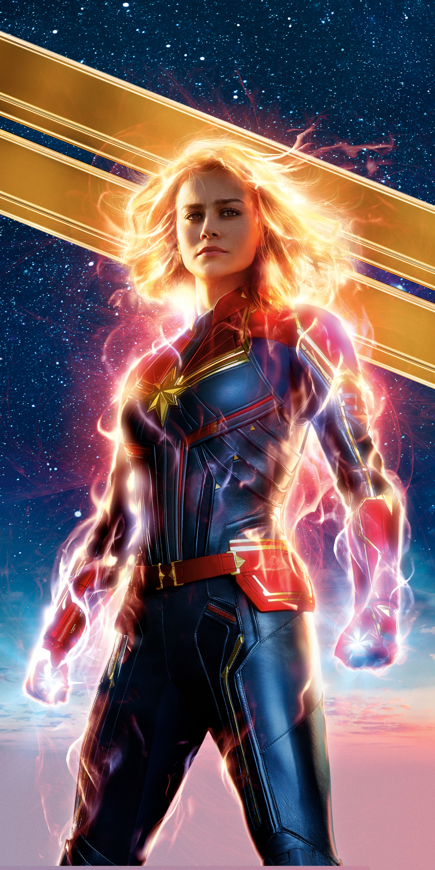 Download mobile wallpaper Avengers, Blonde, Movie, Superhero, Captain Marvel, Carol Danvers, Brie Larson for free.