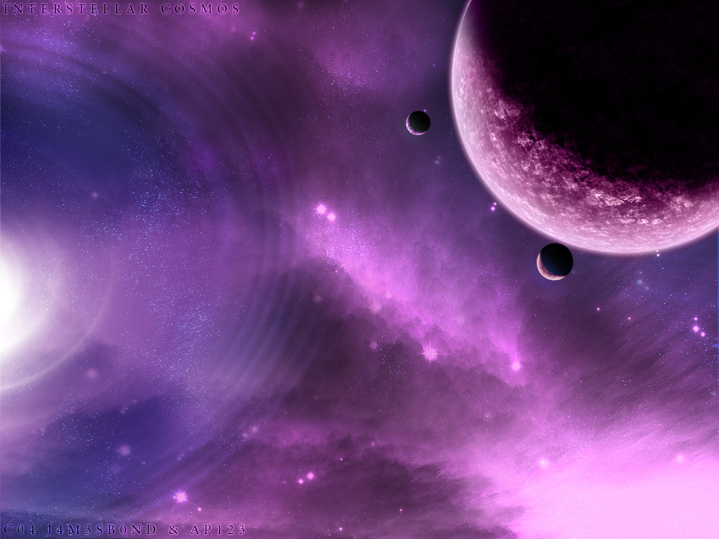 Скачать картинку Планеты, Планета, Пурпурный, Научная Фантастика в телефон бесплатно.