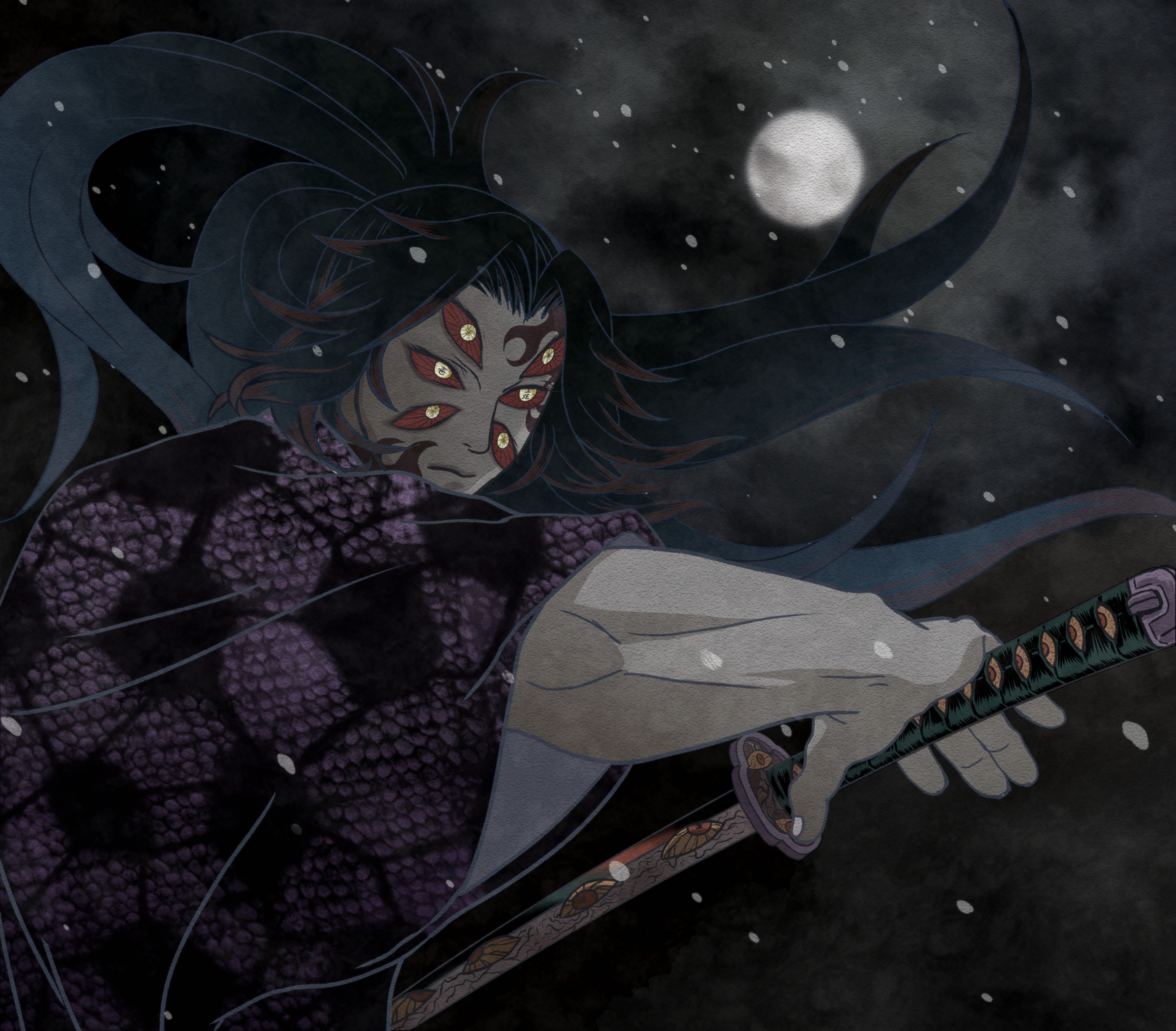Free download wallpaper Anime, Demon Slayer: Kimetsu No Yaiba, Kokushibo (Demon Slayer) on your PC desktop
