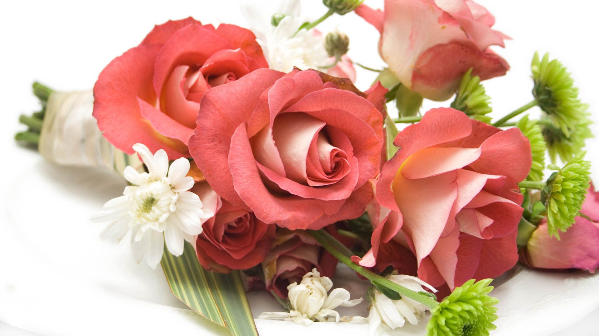 Download mobile wallpaper Beautiful, Bouquet, Composition, Flowers, Roses for free.