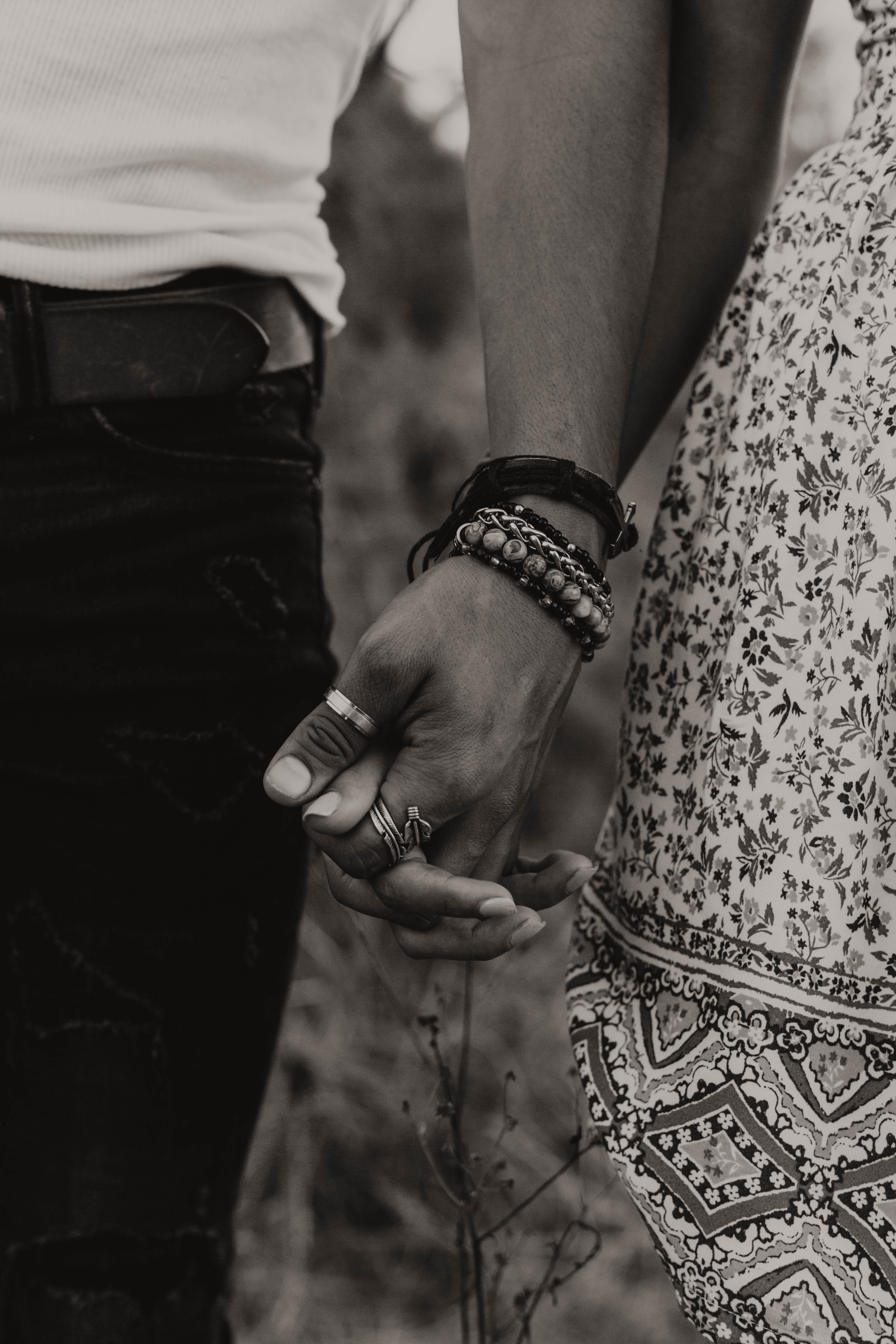 Download mobile wallpaper Chb, Rings, Bw, Romance, Pair, Hands, Love, Couple for free.