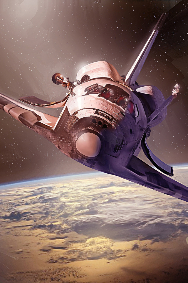 Download mobile wallpaper Space, Vehicle, Vehicles, Space Shuttle, Space Shuttles for free.