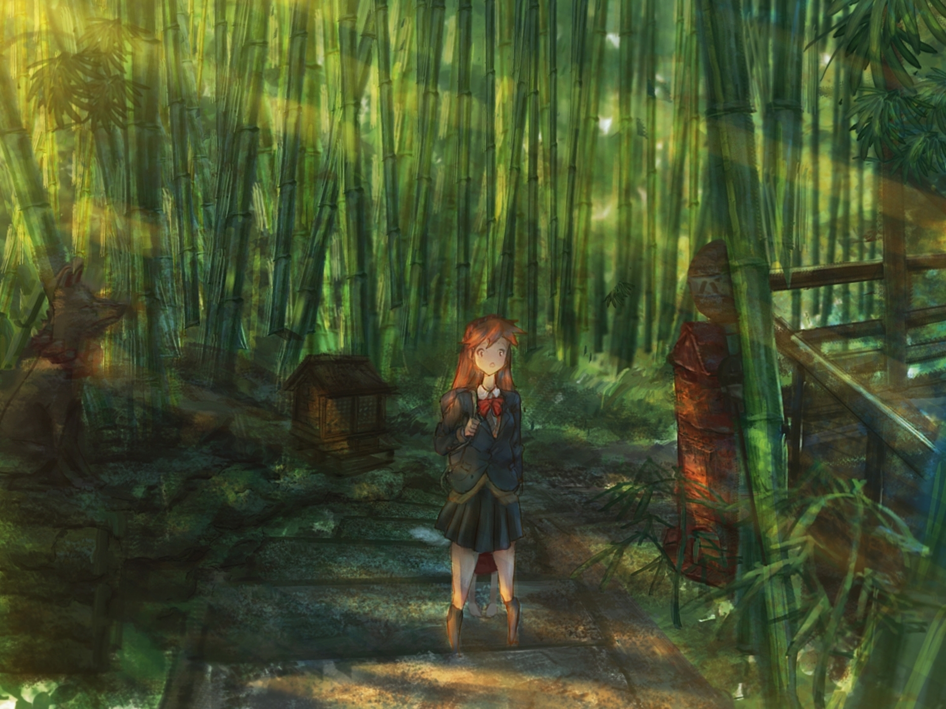 Baixe gratuitamente a imagem Anime, Bambu, Original na área de trabalho do seu PC