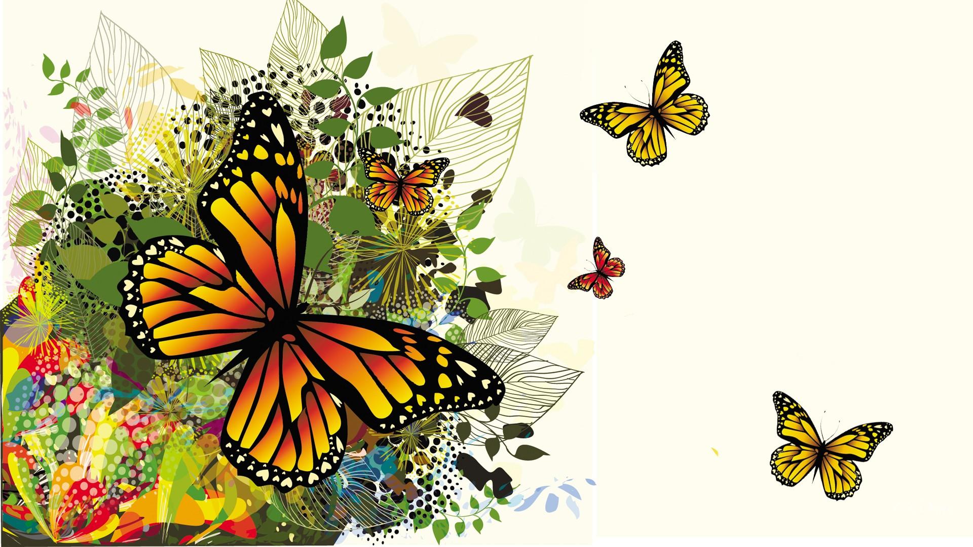 Téléchargez des papiers peints mobile Papillon, Coloré, Artistique gratuitement.